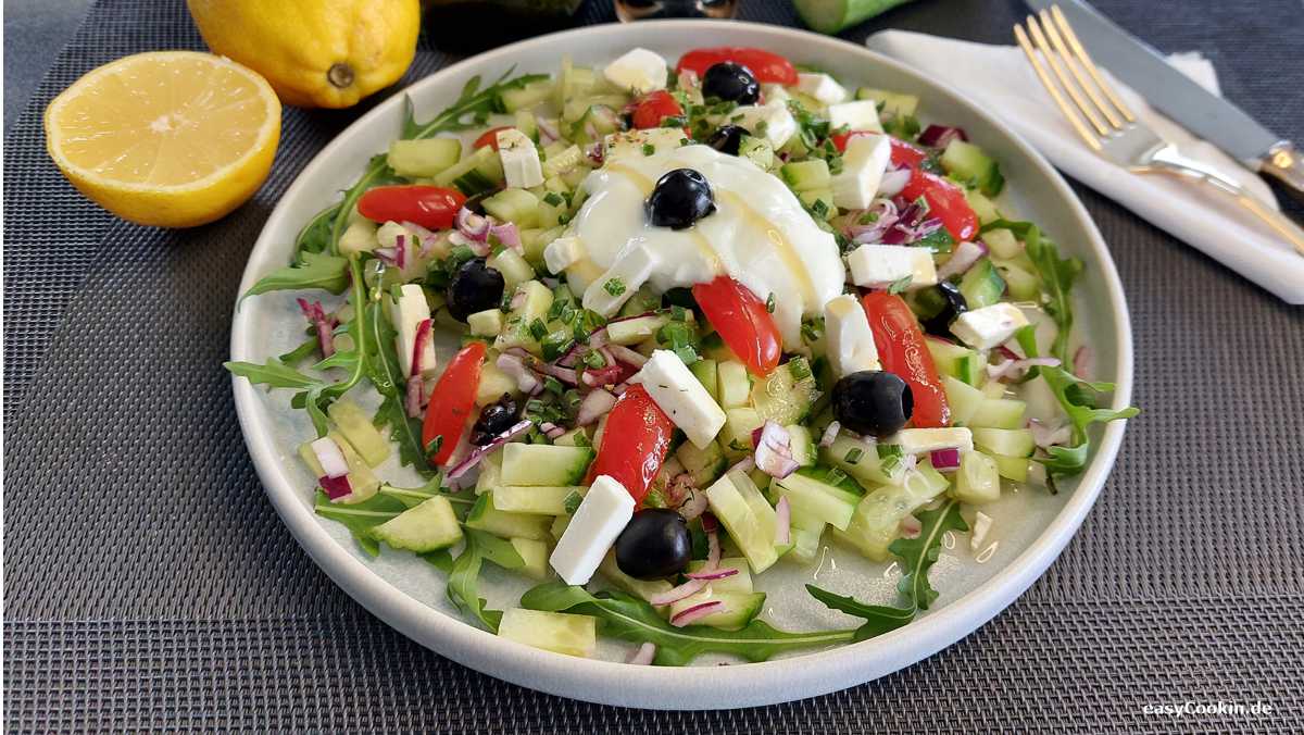 griechischer Gurkensalat ein Rezept von easyCookin.de