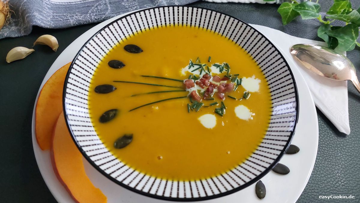 Kürbiscremesuppe mit Kokosmilch ein Rezept von easyCookin.de