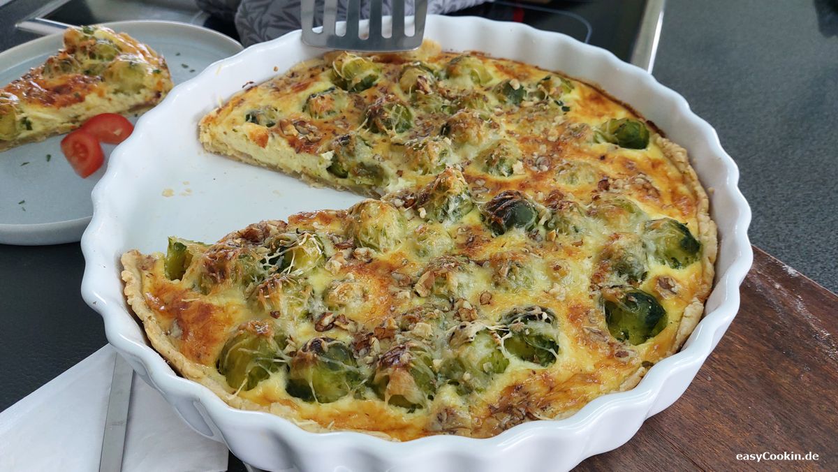 Rosenkohl-Quiche ein Rezept von easyCookin.de